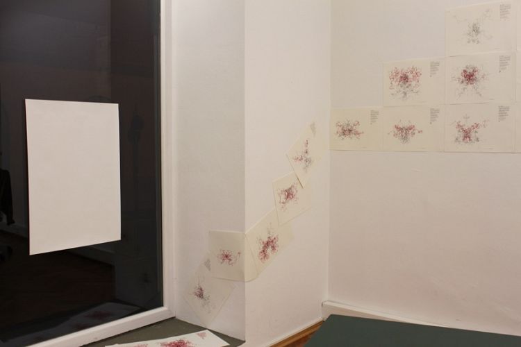 Plotter exhibition brunnhofer linz wall.